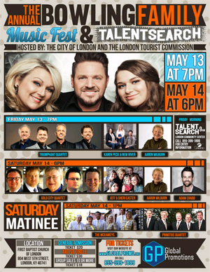 Bowling Family Announces Annual Music Fest and Talent Search 2015